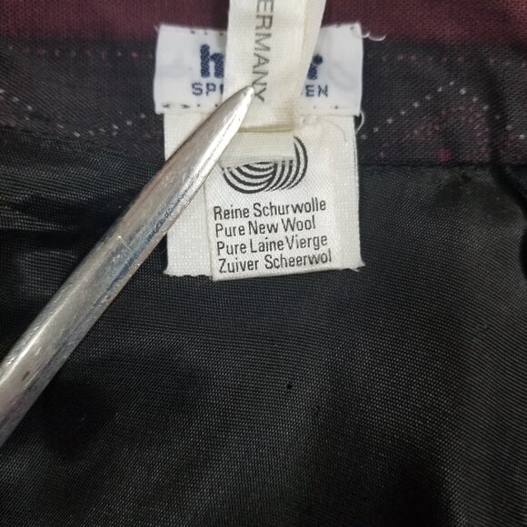 Vintage Wool Midi Skirt German Octoberfest - Picture 5 of 5